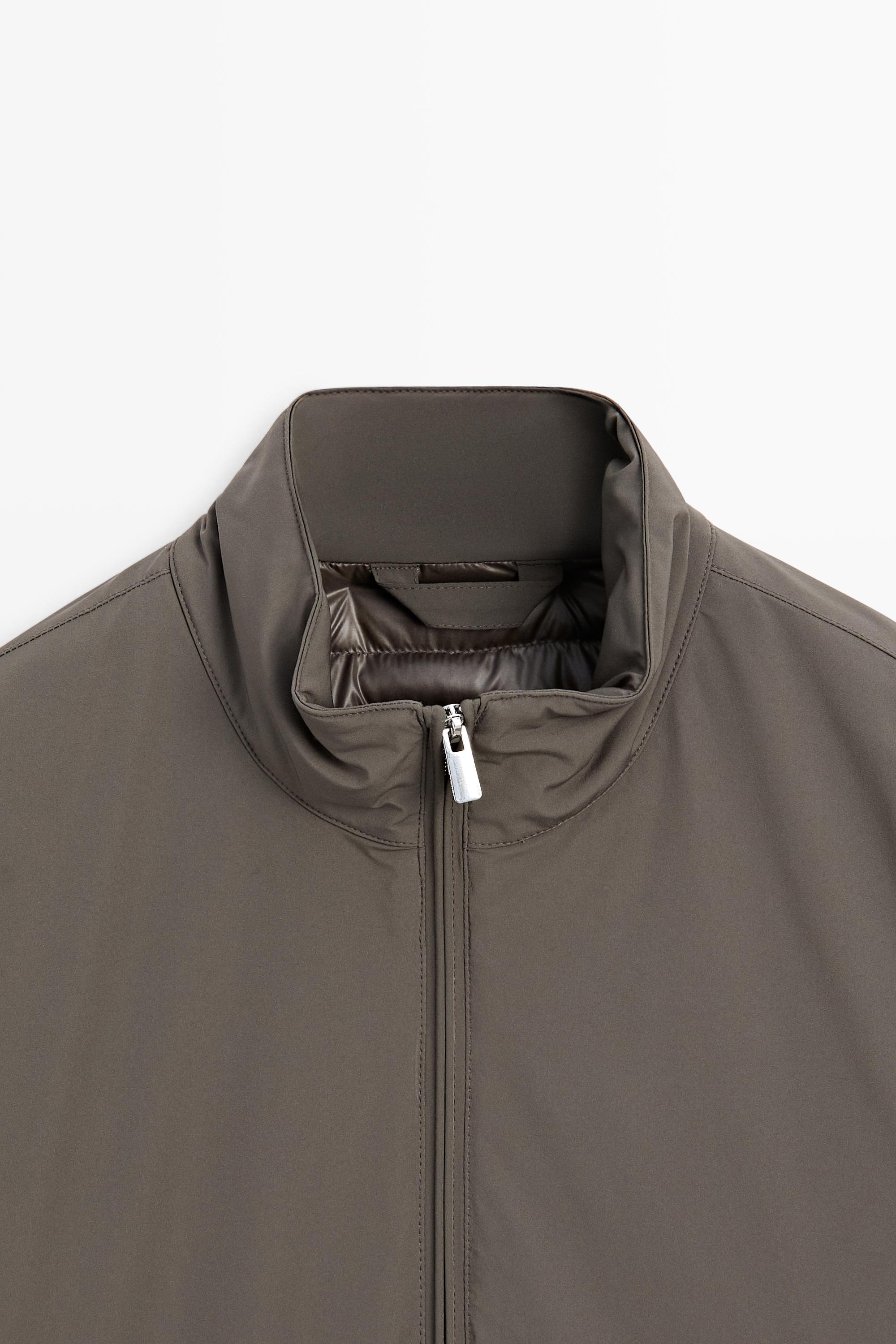 Lightweight quilted bomber jacket