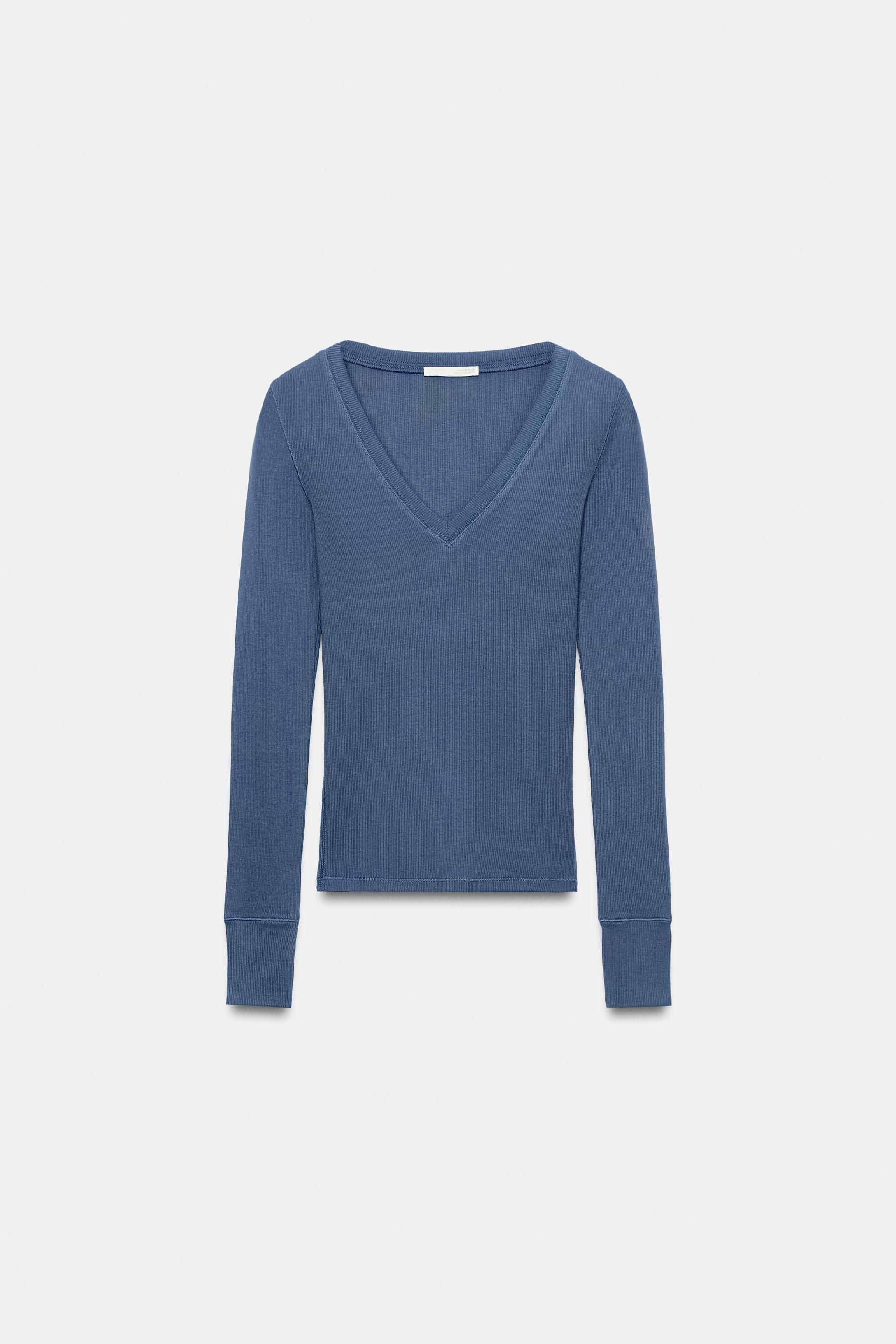 Long-Sleeve Ribbed T-Shirt - thumbnail 5