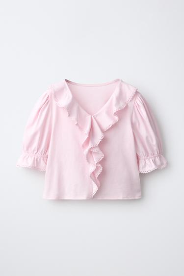 ÁO RÁP BÈO KIỂU NỮ TÍNH - Màu hồng từ Zara