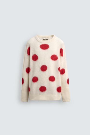 ÁO LEN CHẤM BI HARRY LAMBERT FOR ZARA X DISNEY - Kem từ Zara