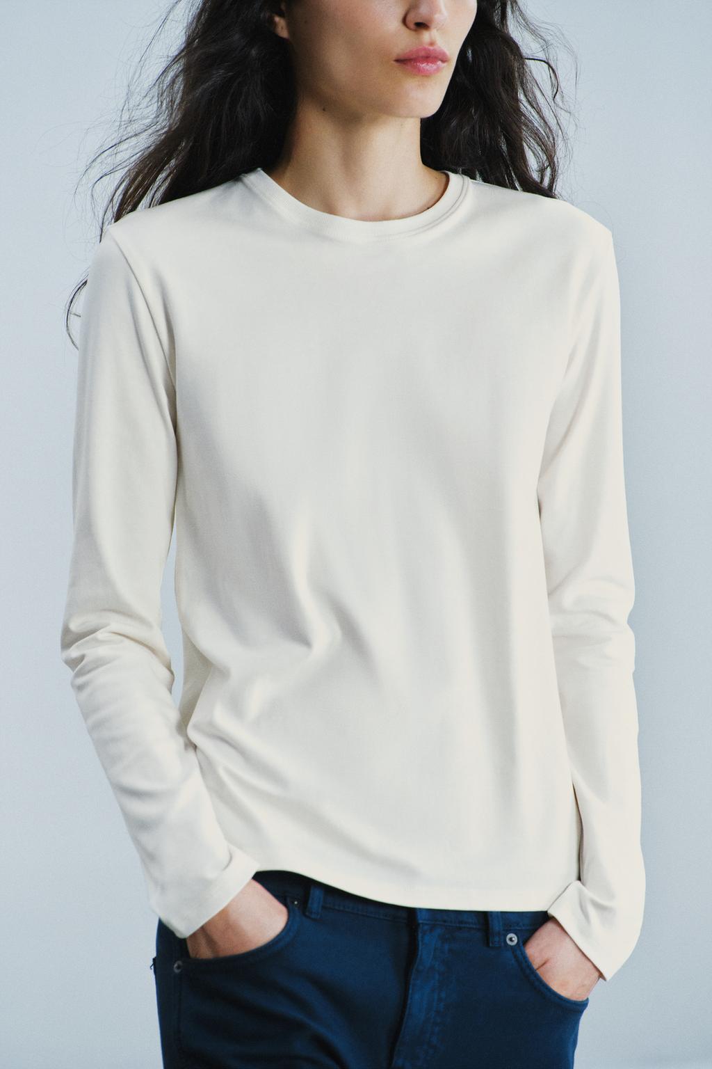 Long sleeve interlock T-shirt