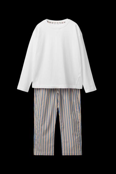 6-14 YEARS/ STRIPED PYJAMAS - camel by Zara - Image 0