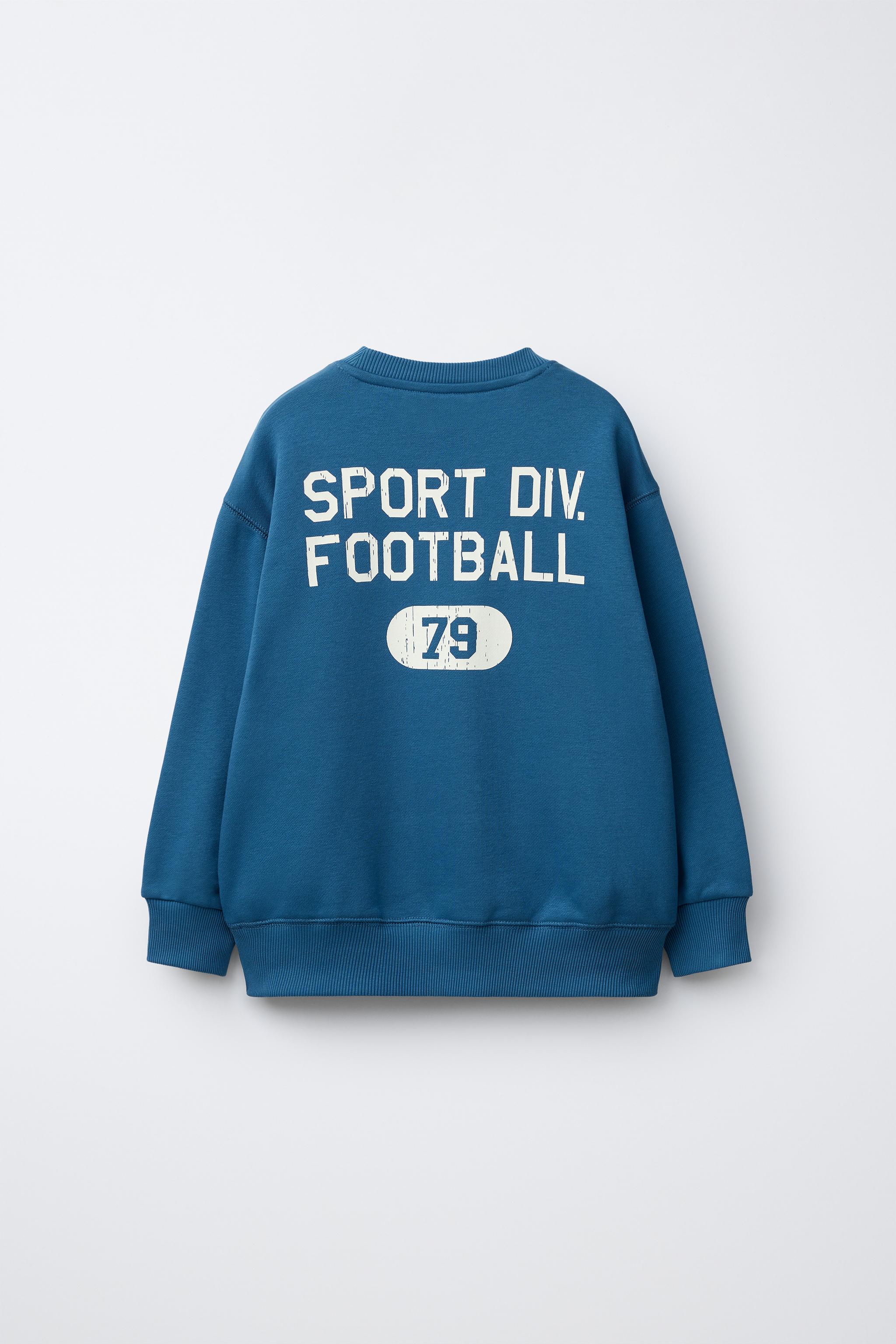 TEXT JOGGING SWEATSHIRT - Bluish | ZARA United States