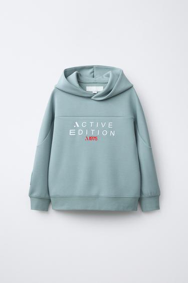 SPORTY HOODIE - Blue / Grey by Zara