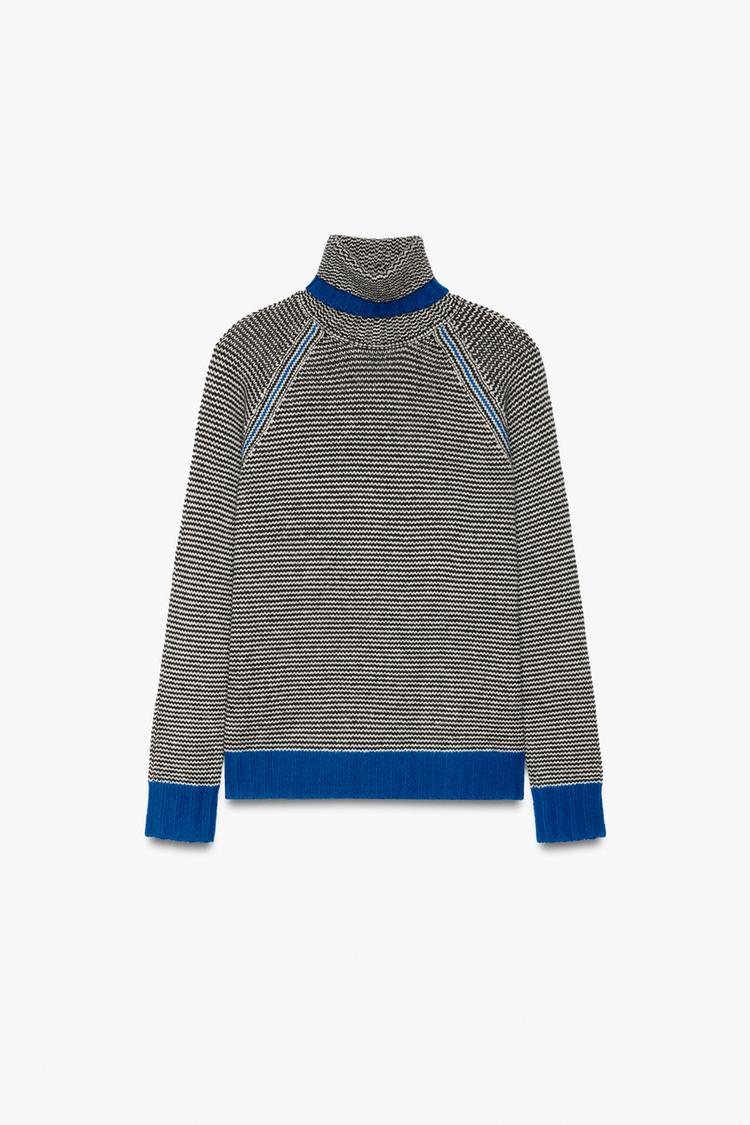 Jersey 100 lana jacquard rayas