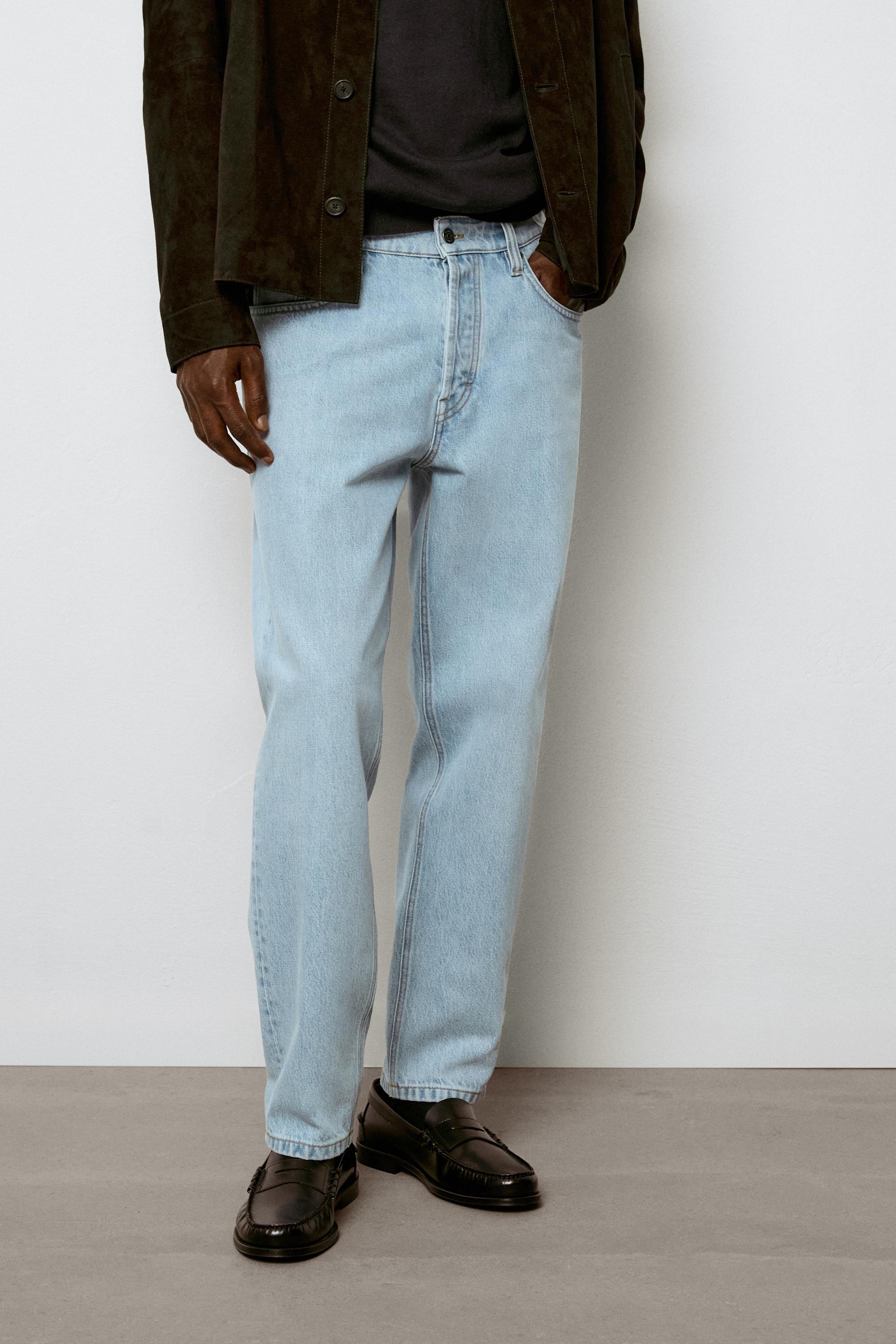 Slim fit cropped jeans — Light blue