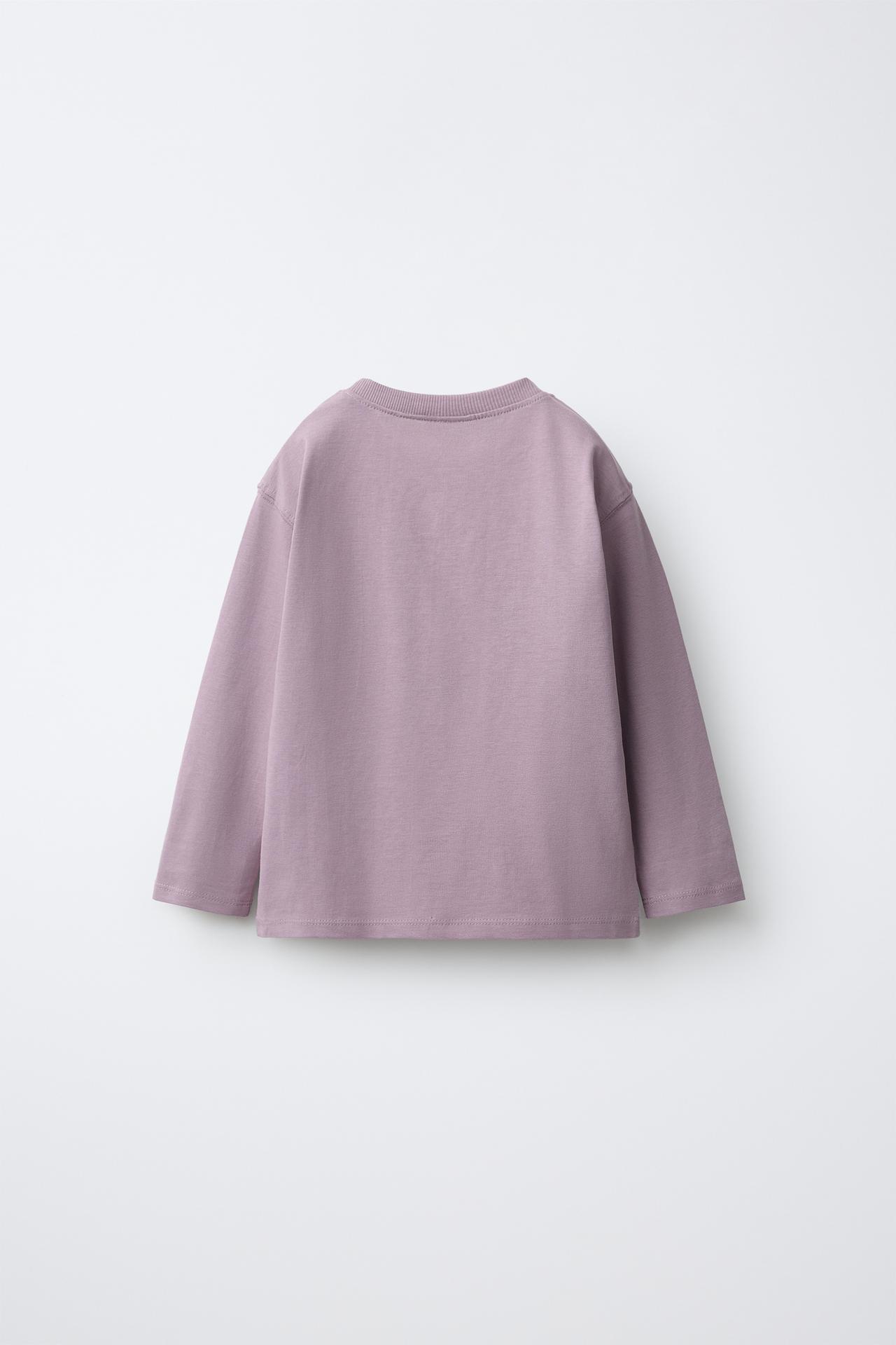 DOG PRINT T-SHIRT — Light lilac