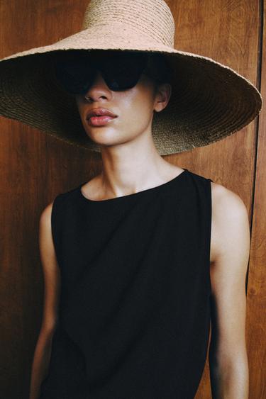 CHAPEAU 100% RAFIA - Beige clair de Zara - Image 1