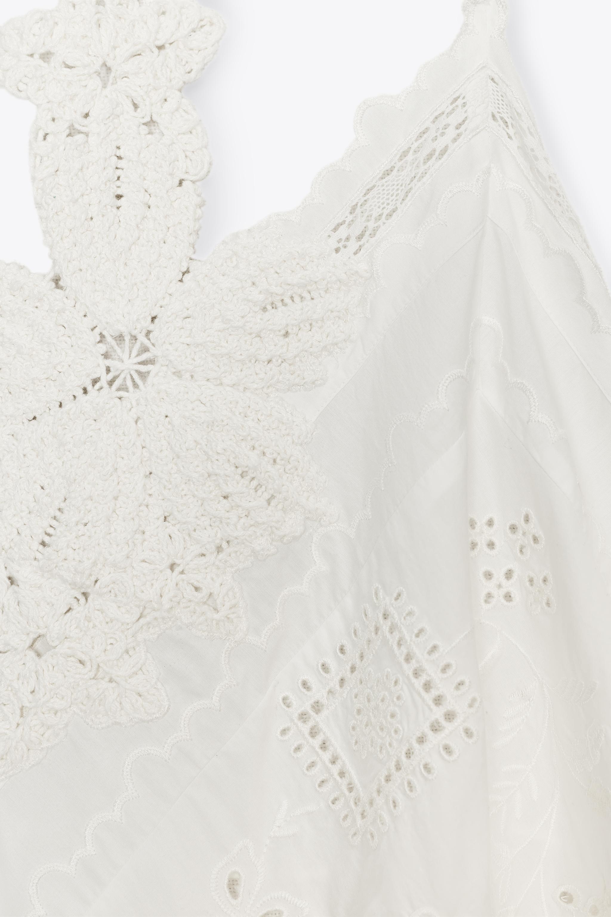 ZW COLLECTION ASYMMETRIC FLOWER TOP - White | ZARA United States