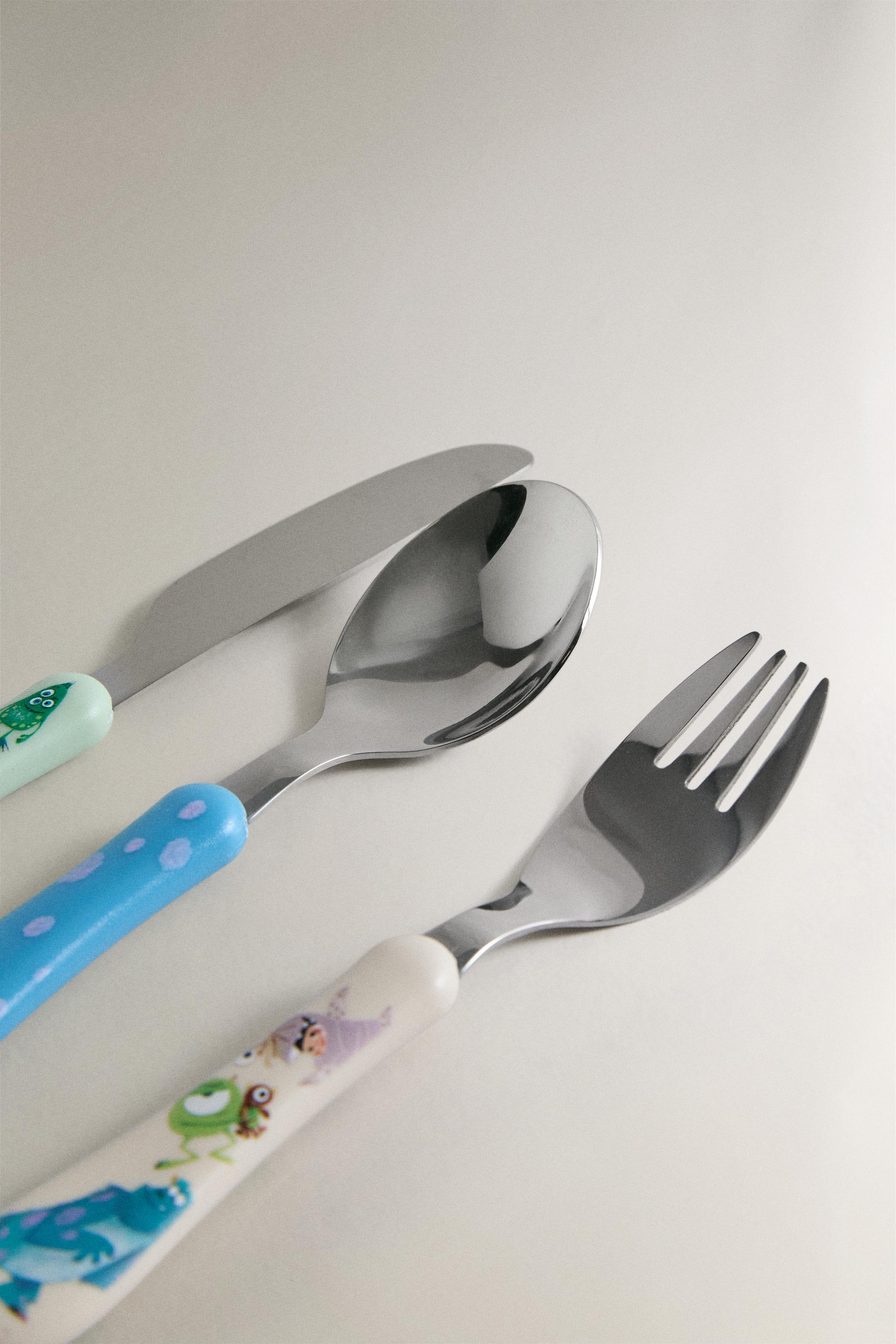KIDS' MONSTERS, INC. ©DISNEY/PIXAR FLATWARE SET — Multicolored