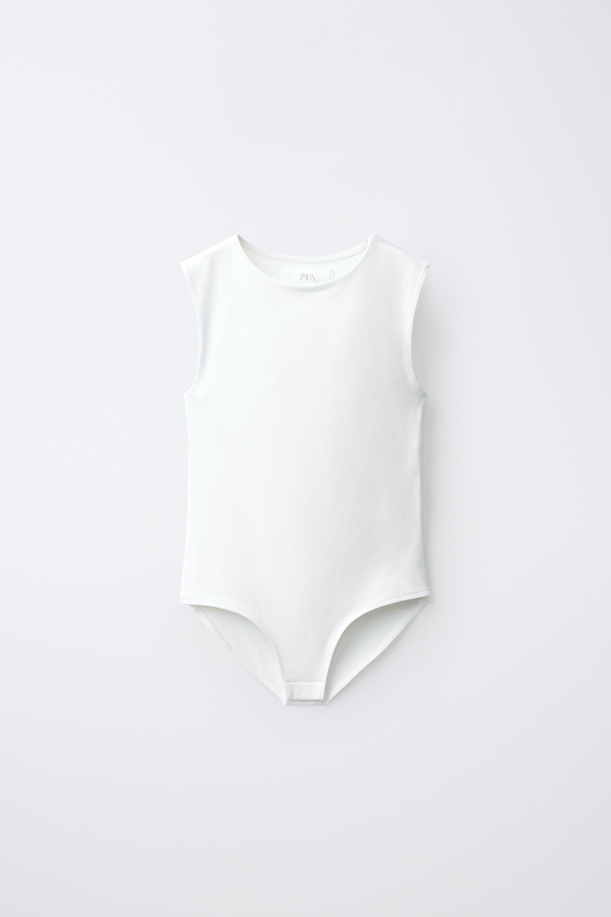 CUT OUT POLYAMIDE BODYSUIT - White | ZARA United States