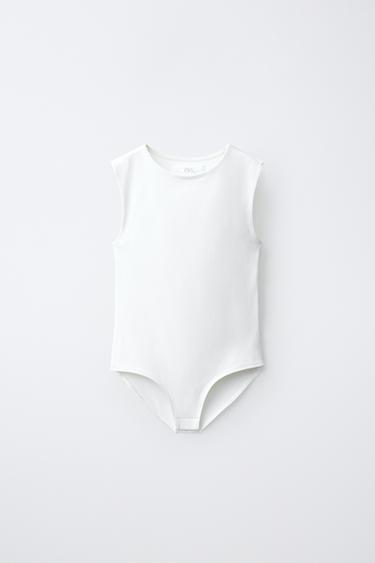 BODY EN POLYAMIDE CUT OUT - Blanc de Zara - Image 0