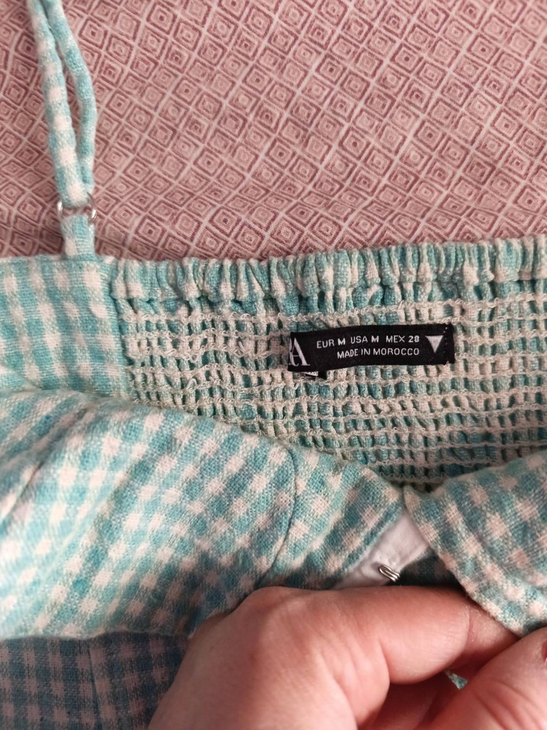 GINGHAM CORSETRY-INSPIRED TOP - Image 3