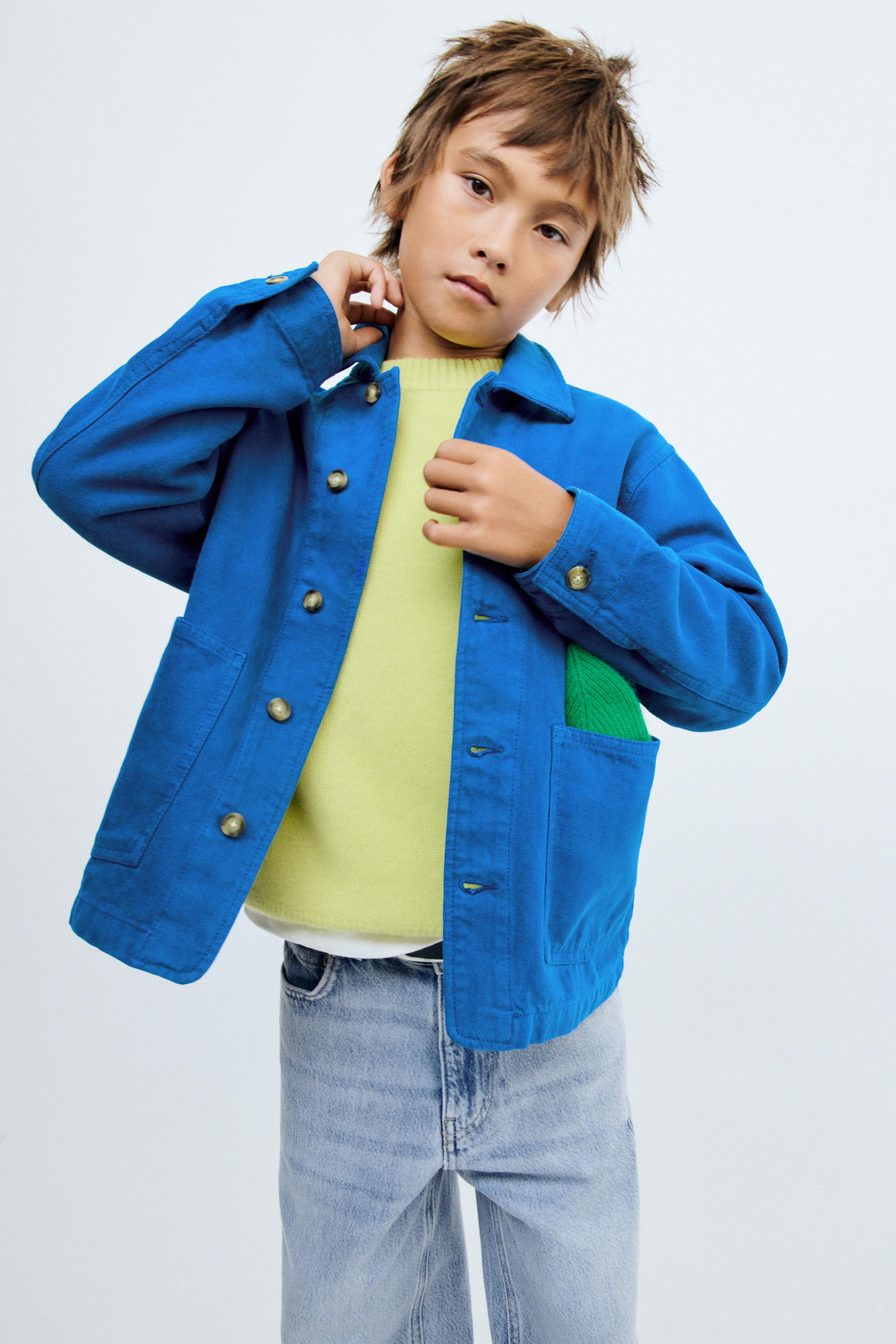 Детские рубашки Zara STORIESZ - CANVAS OVERSHIRT