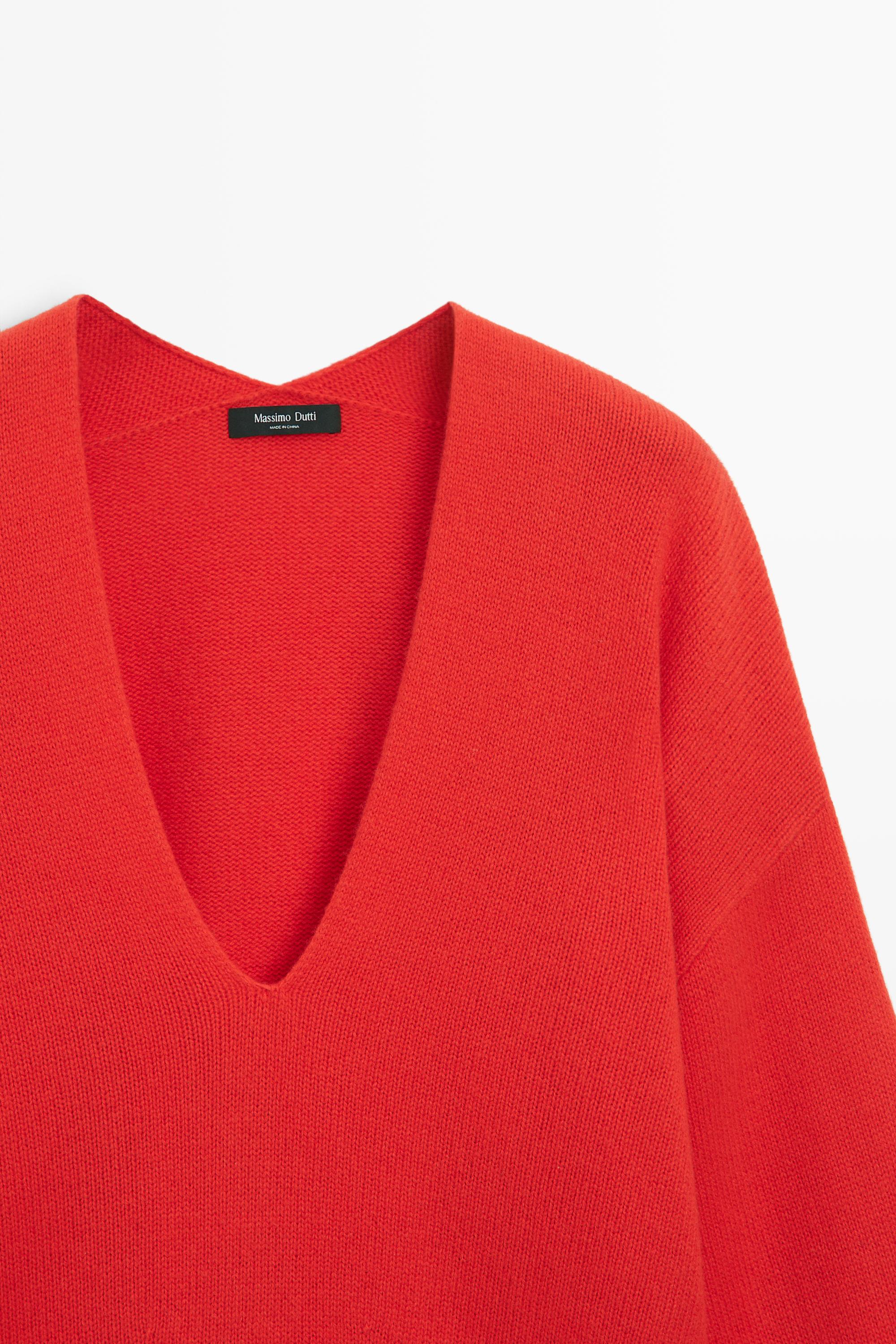 Oversize wool-blend knit sweater
