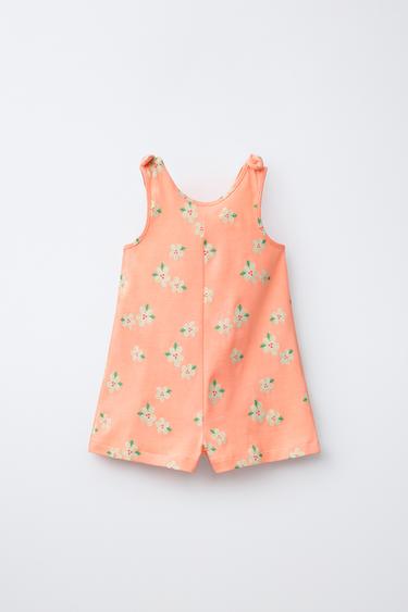 MONO CORTO FLORES - Mandarina de Zara - Imagen 0