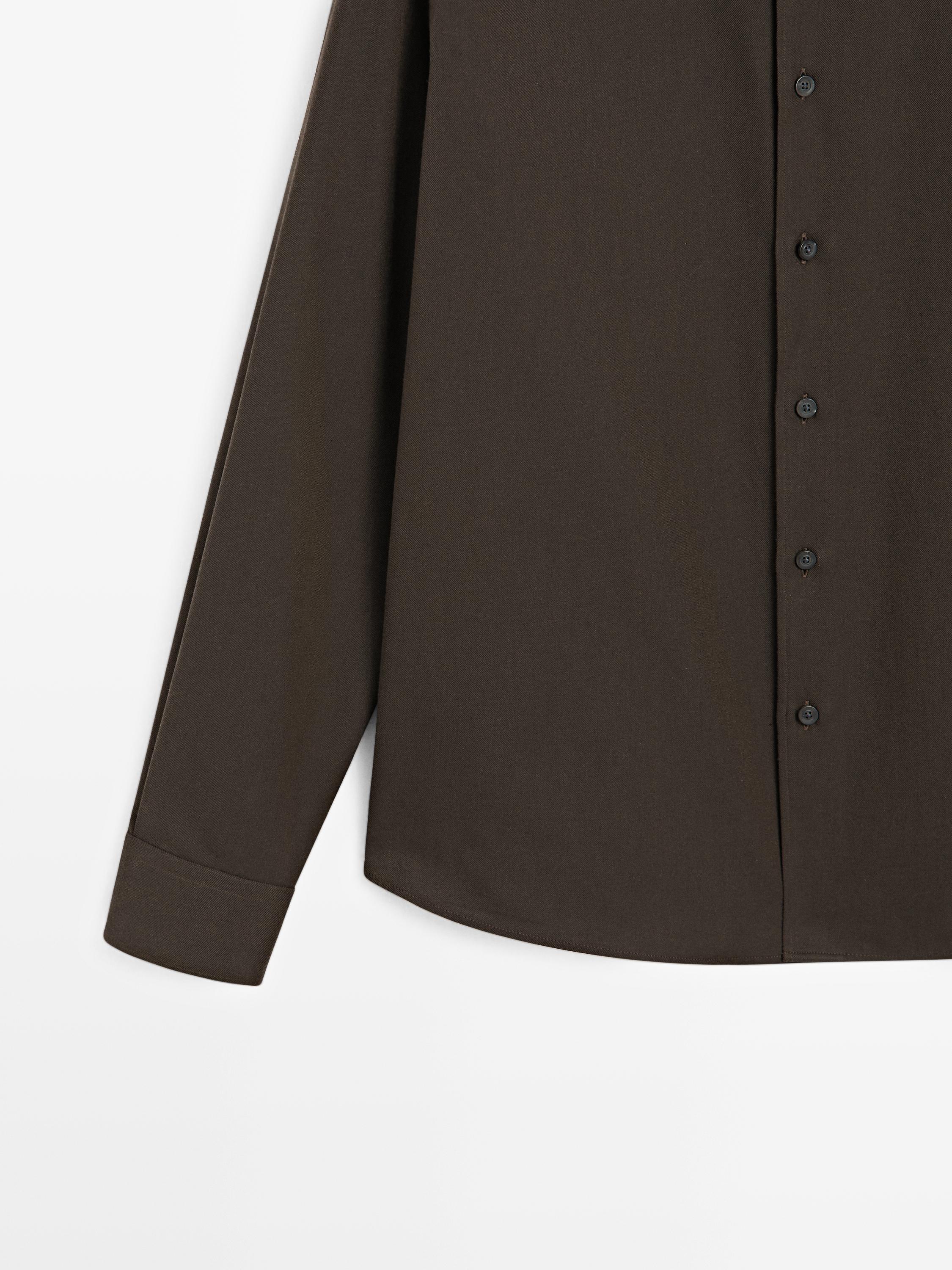 Regular fit twill shirt