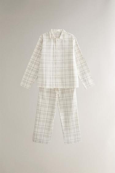 CHECK SHIRT - Ecru by Zara - Image 3