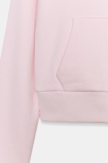 VESTE EN MOLLETON ZIPPÉE - Rose pastel de Zara - Image 8