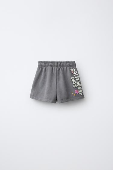 SHORT EFFET DÉLAVÉ CAPIBARA CAPYFUN © - Gris anthracite de Zara - Image 1
