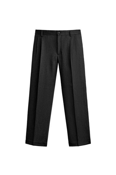 შარვალი კოსტიუმი 100% შალი MANTECO® - Zara-ს Grey marl