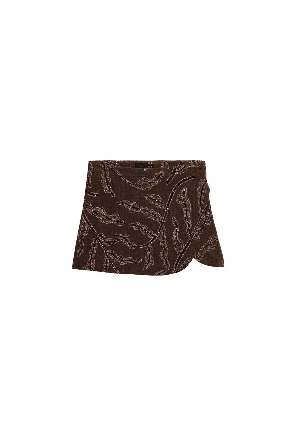 SEQUIN WRAP SKORT - image 3