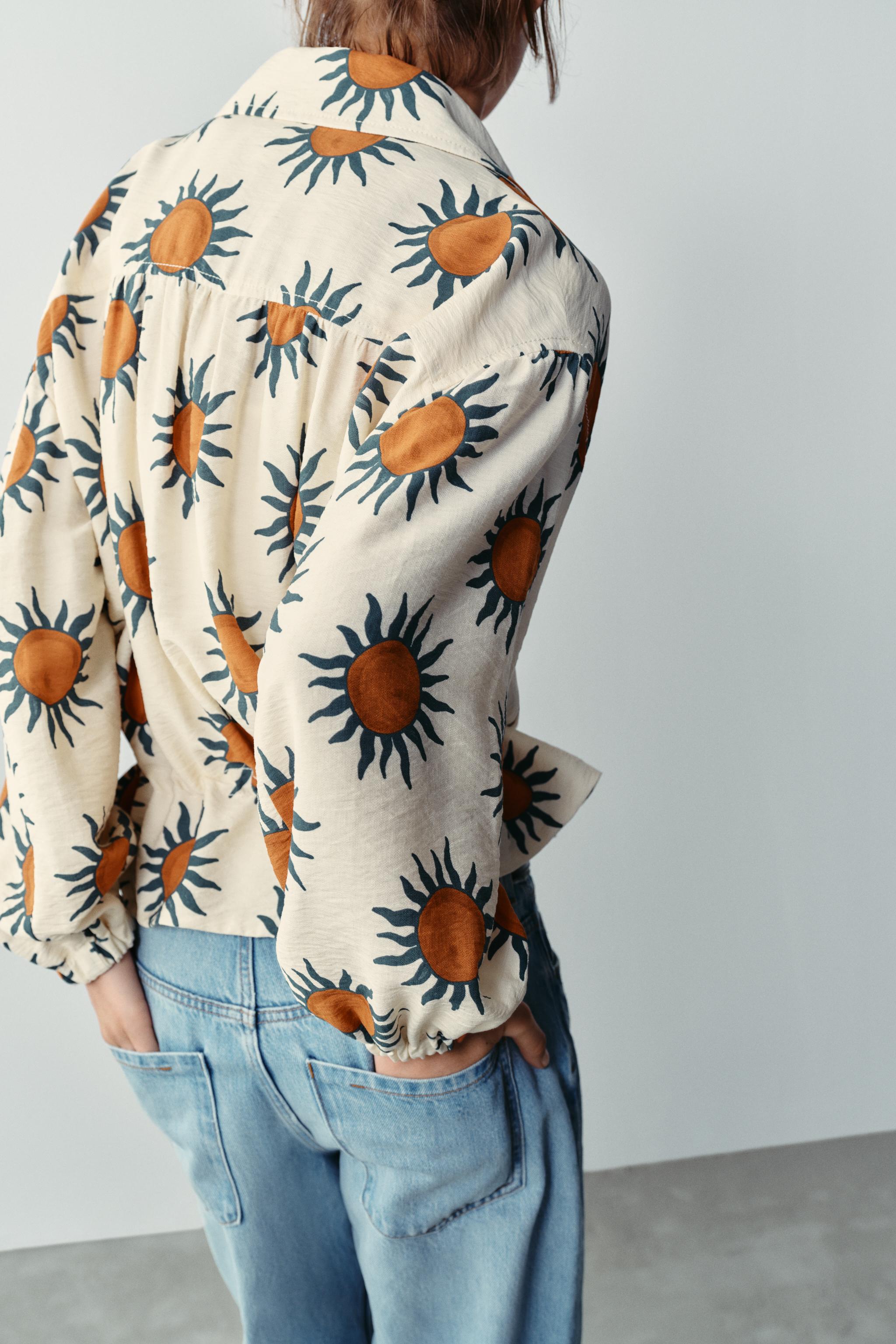 Женские куртки Zara PRINTED BOMBER JACKET — фото 5