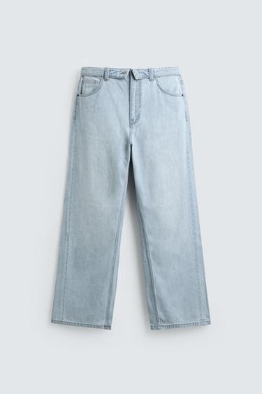 ДЖИНСЫ FLARED FIT — ГОЛУБОЙ от Zara