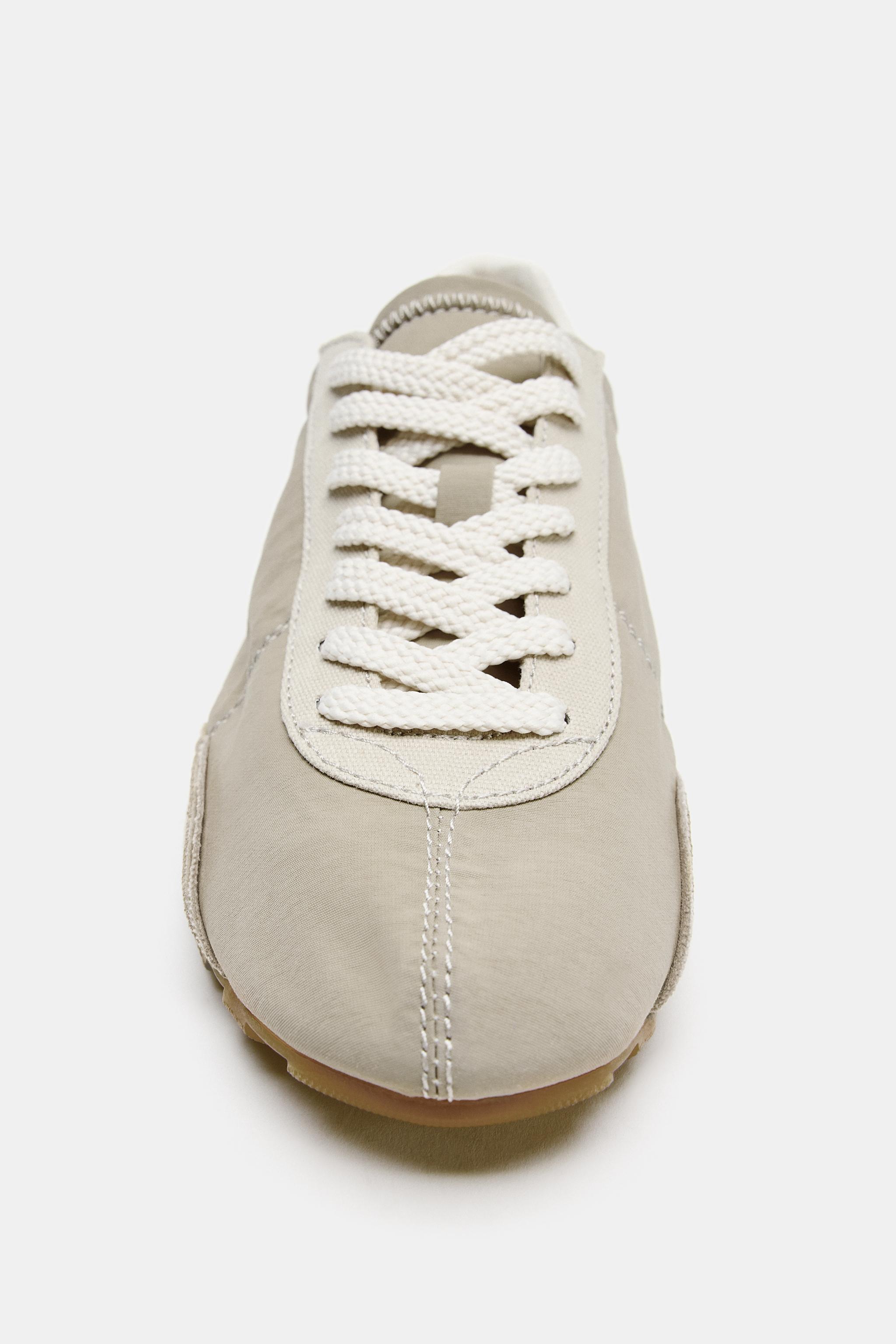 Мужские кроссовки Zara CONTRAST HEEL SNEAKERS — фото 5
