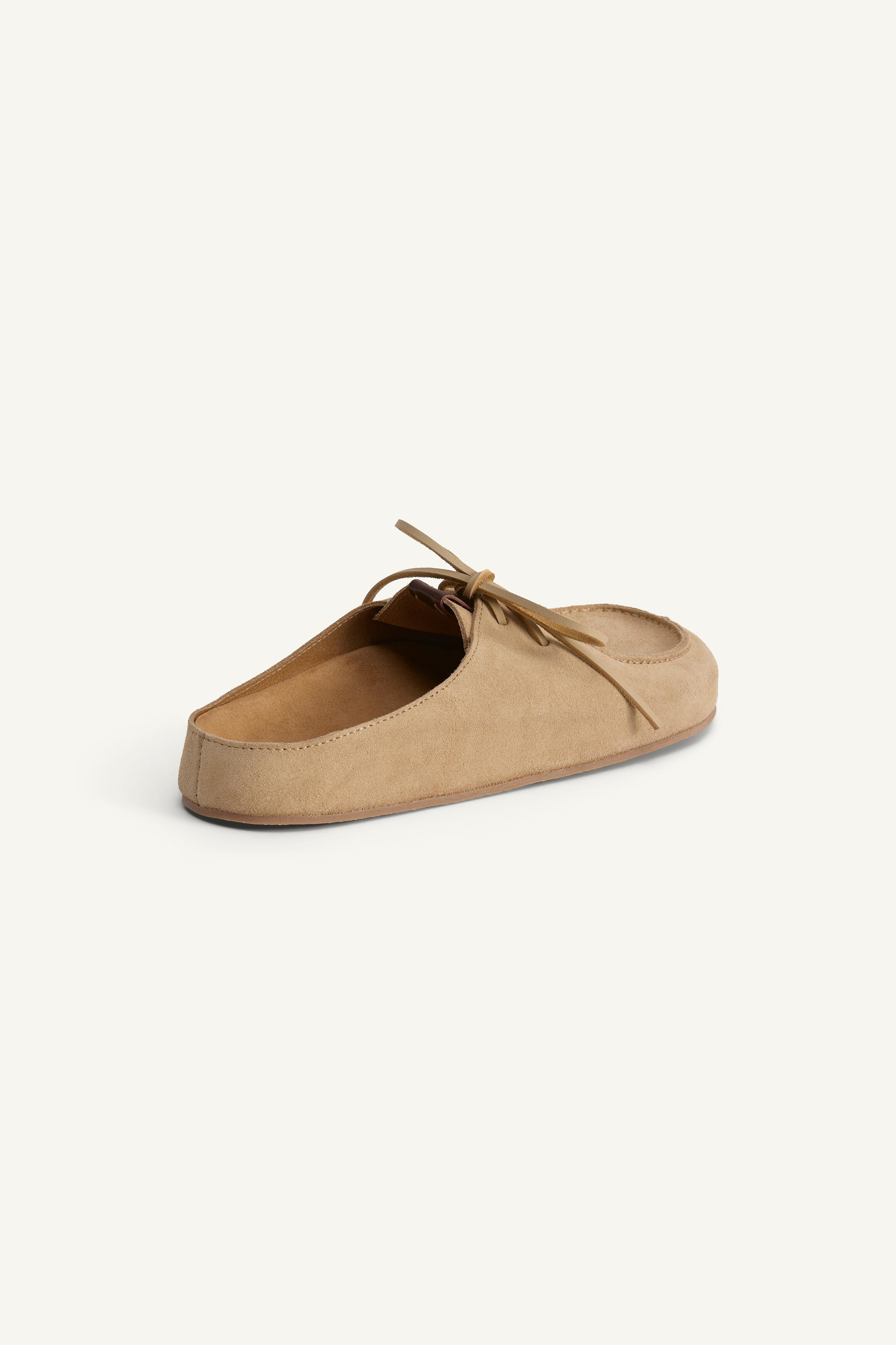 【ZARA】限定版レザークロッグサンダル ベージュ | 2786/520/102 LIMITED EDITION LEATHER CLOGS - Beige | ZARA United States