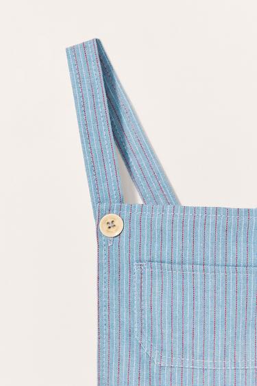 SALOPETTE COURTE À RAYURES ÉDITION LIMITÉE - Bleu de Zara - Image 6