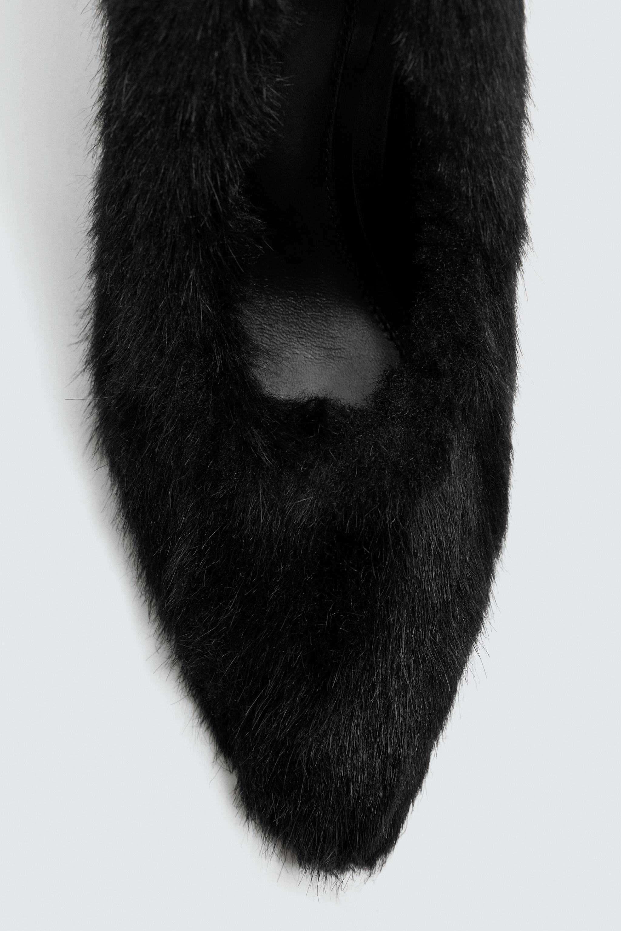 FAUX FUR SHOES HARRY LAMBERT FOR ZARA x DISNEY