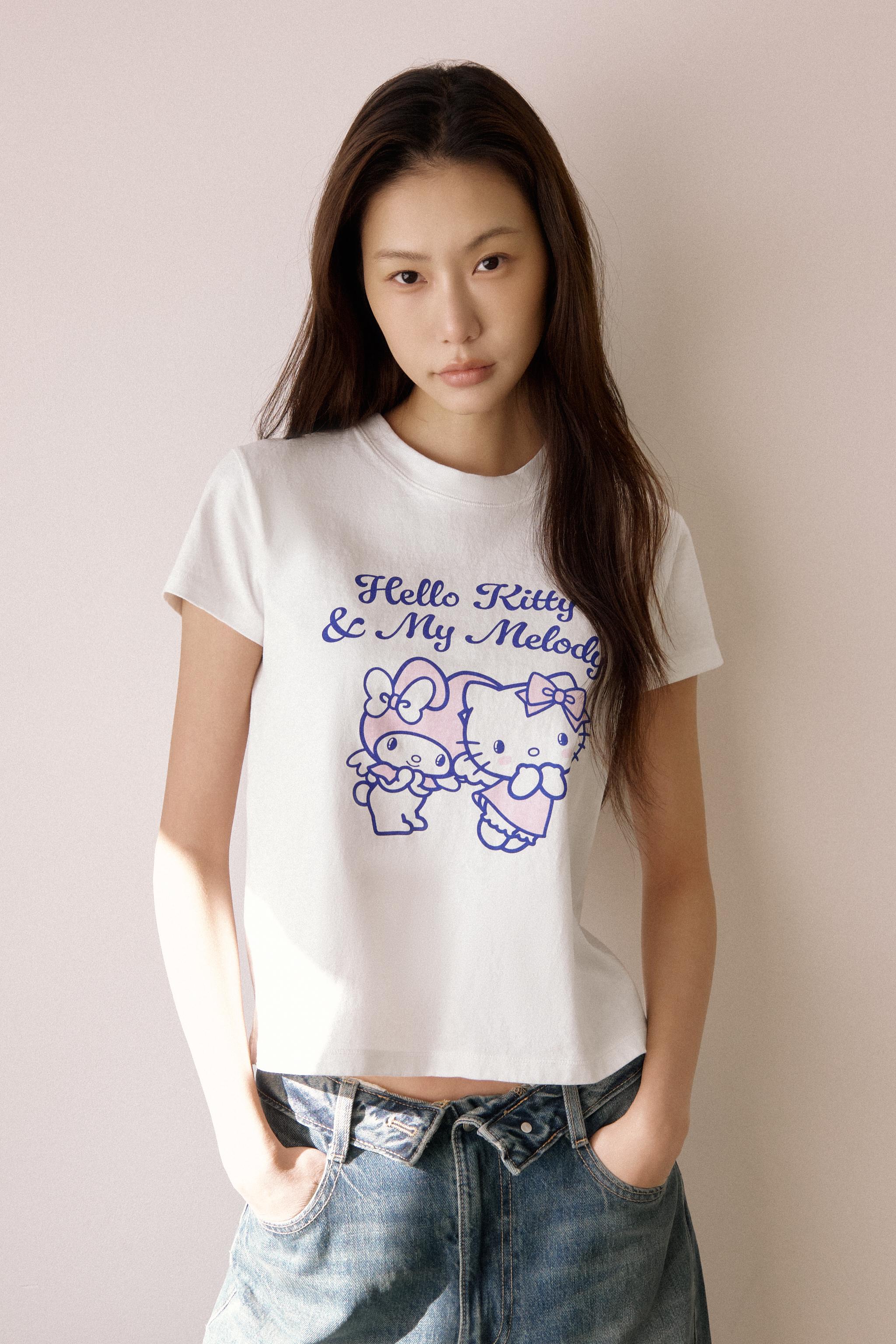 ハローキティ＆マイメロディ©サンリオ Tシャツ - エクリュ | ZARA