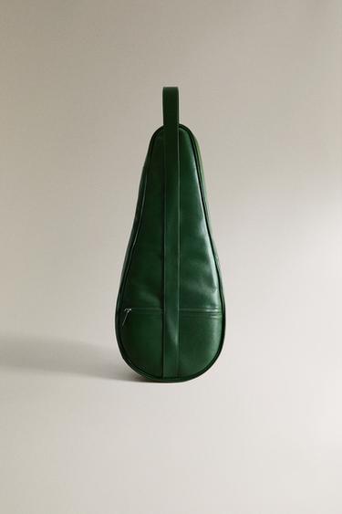 HOUSSE RAQUETTE TENNIS CUIR - Vert de Zara - Image 4