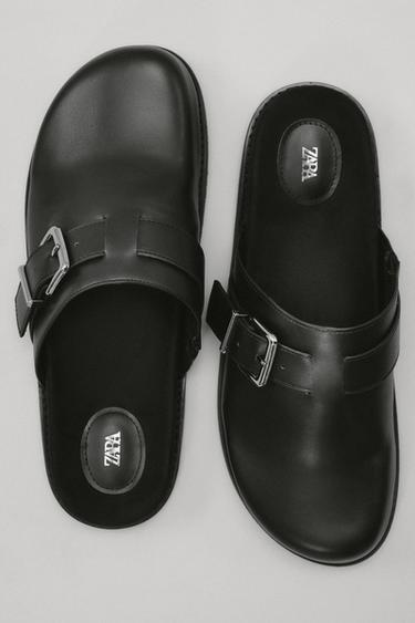SABOTS À BOUCLE MÉTALLIQUE - Noir de Zara - Image 2