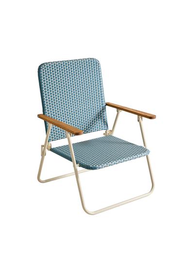 SILLA PLAYA REPOSABRAZOS MADERA - Azulado de Zara