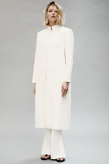 QUẦN ỐNG SUÔNG ZW COLLECTION - Kem từ Zara