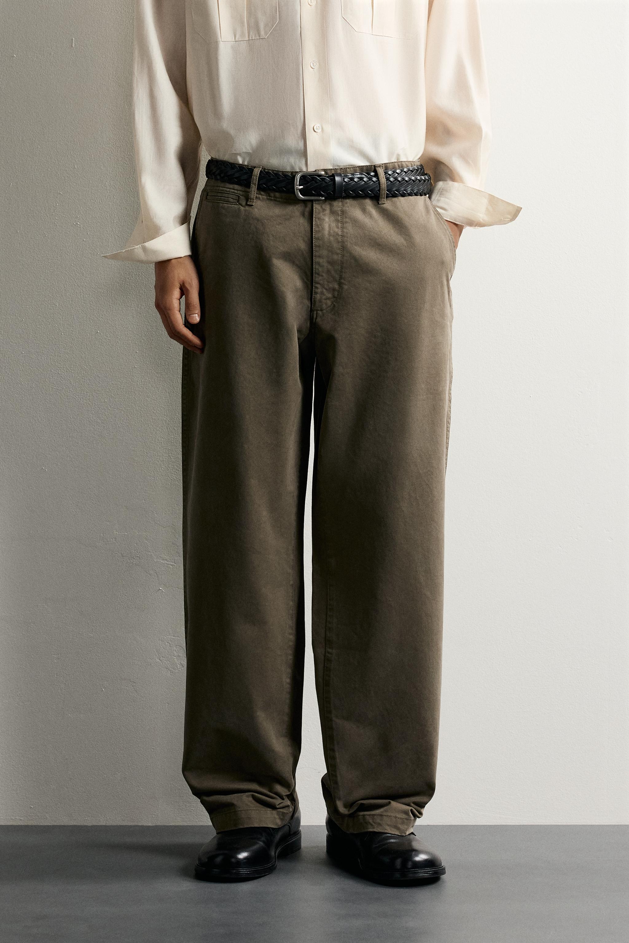 ウォッシュ リラックスフィット スーツパンツ - ブルー | ZARA Japan