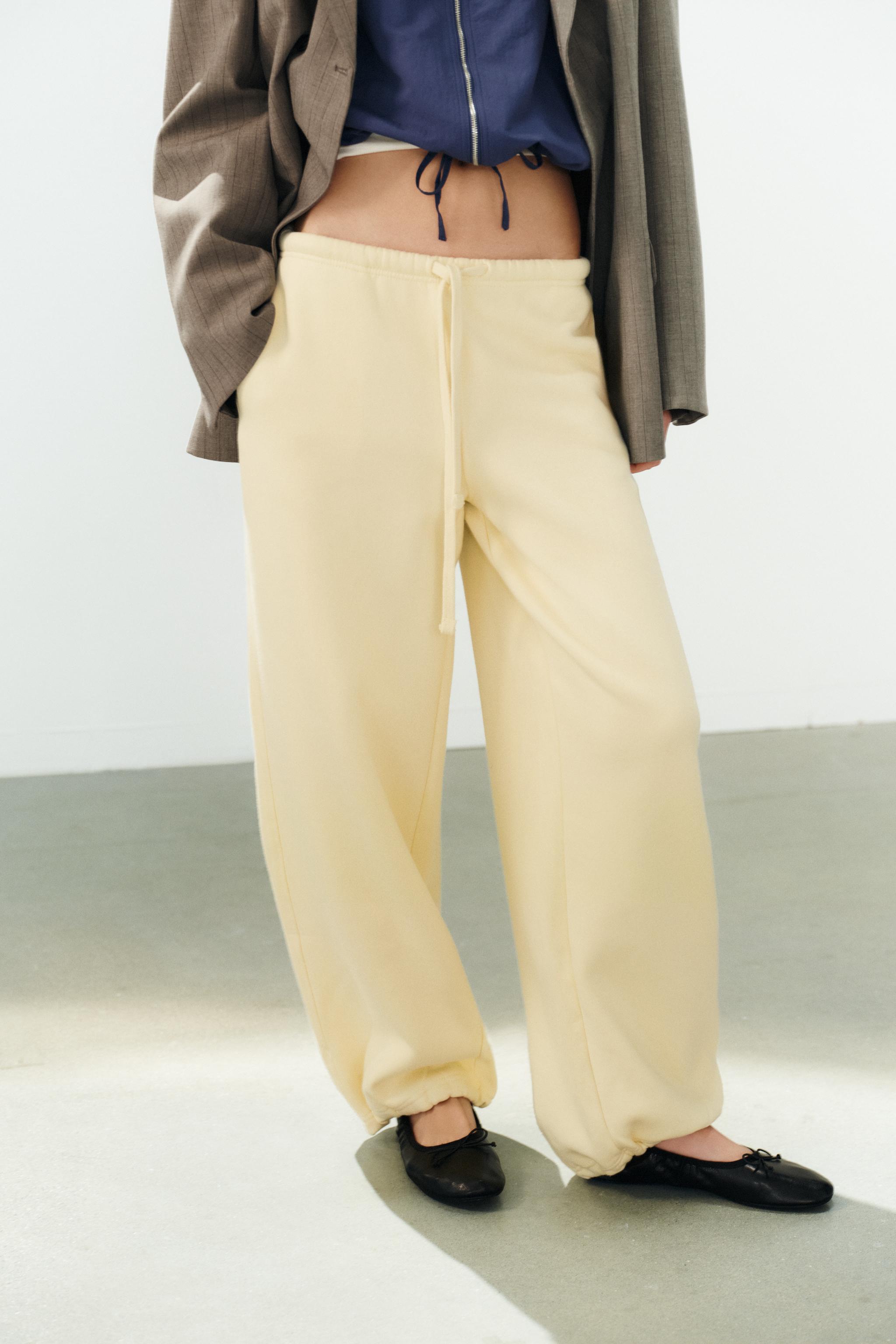 BASIC STRAIGHT SWEAT PANTS WITH ADJUSTABLE HEM - thumbnail 2