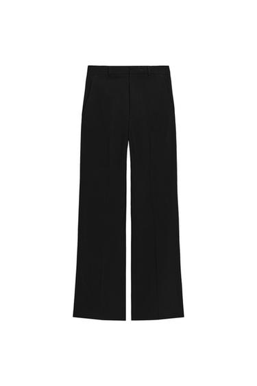 ZW COLLECTION HIGH-WAIST TROUSERS - Black by Zara