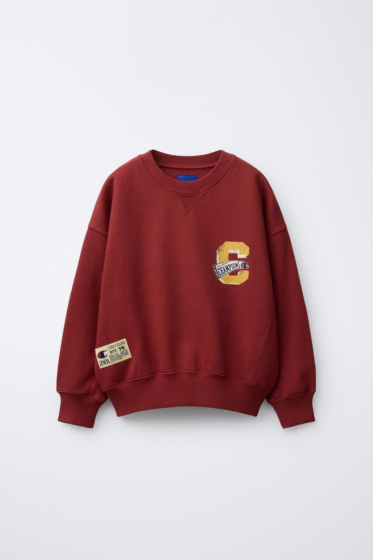 CHAMPION ® X ZARA PRINTED SWEATSHIRT Wine ZARA Canada