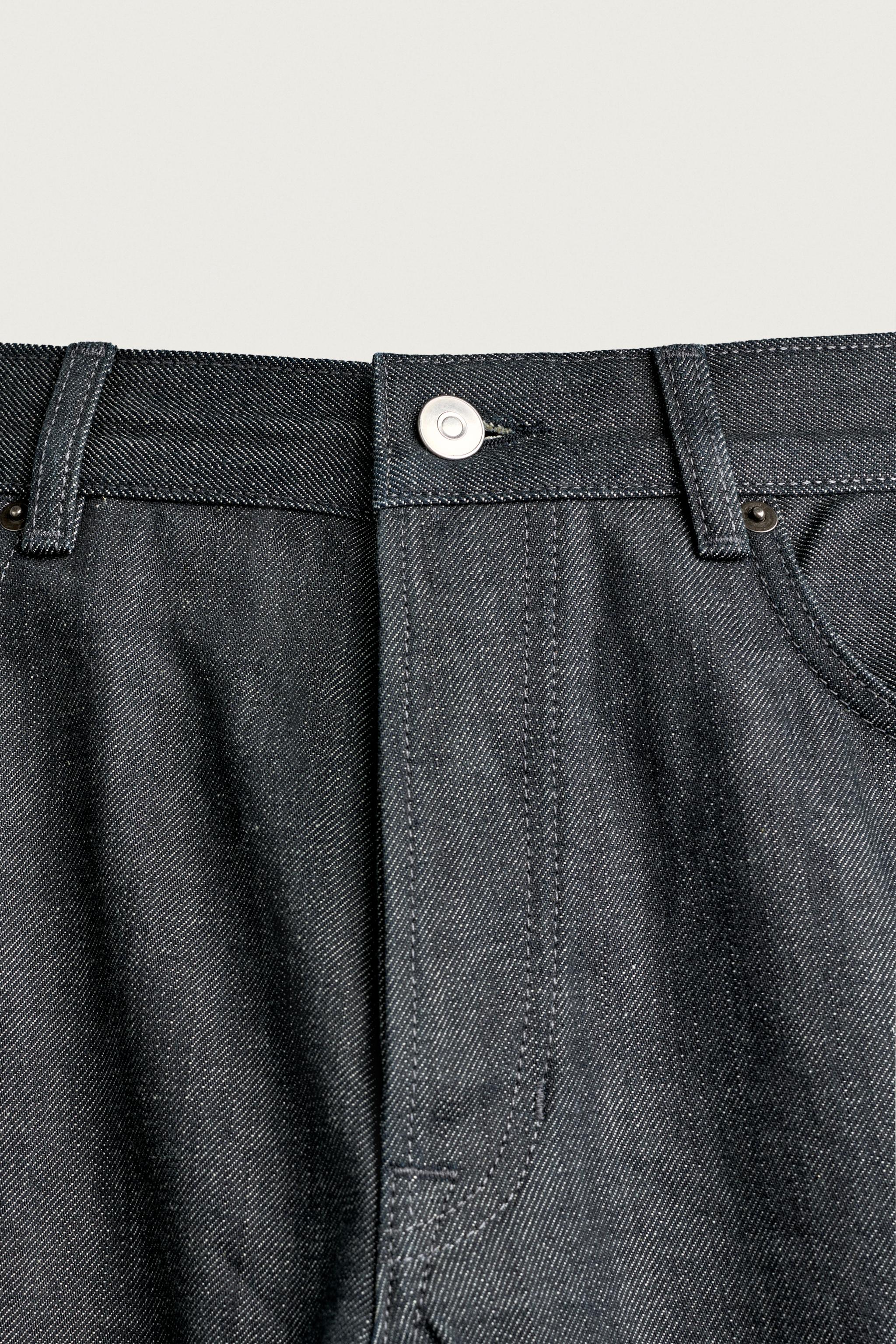 SELVEDGE CUFFED STRAIGHT-FIT JEANS