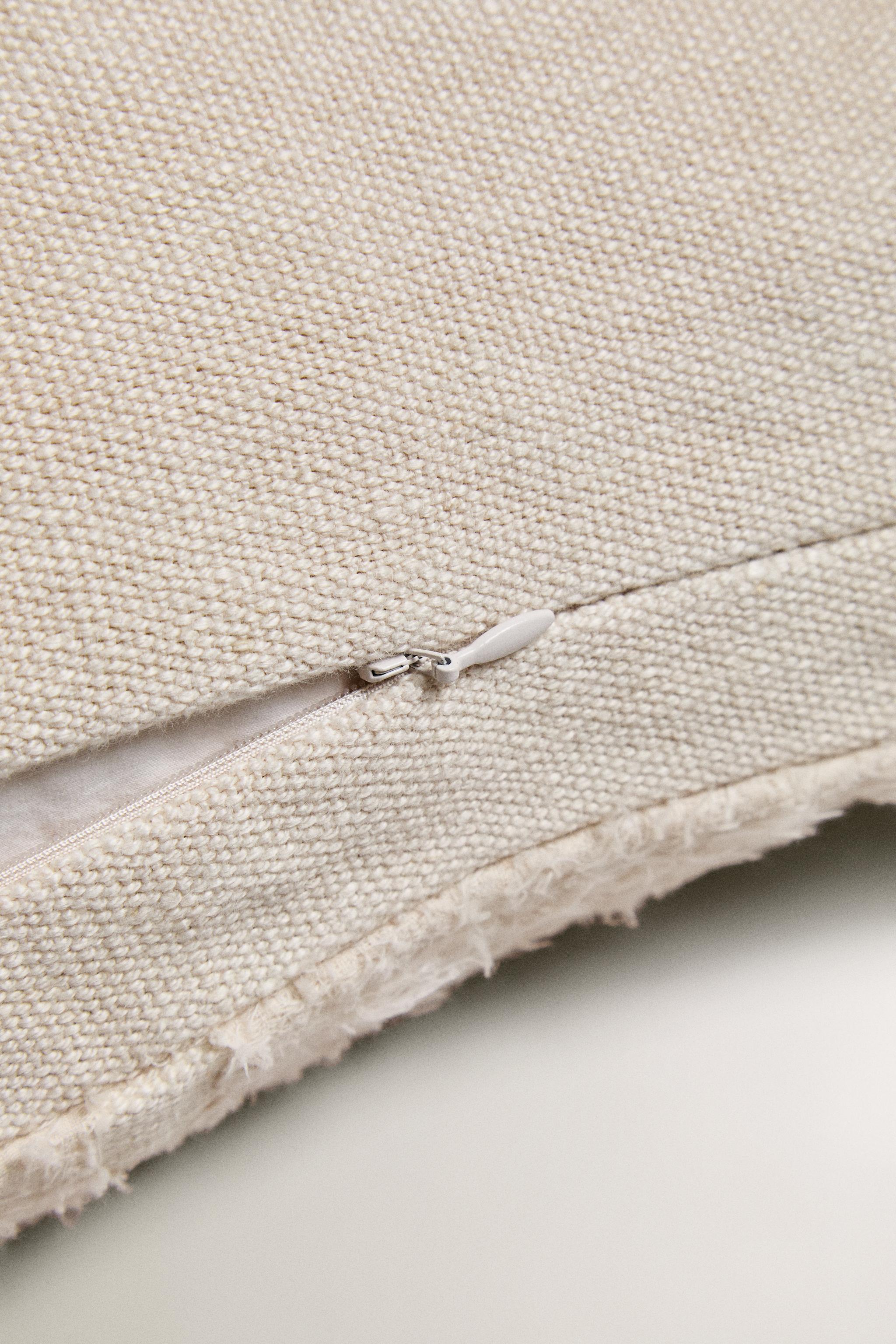 EMBROIDERED THROW PILLOW COVER