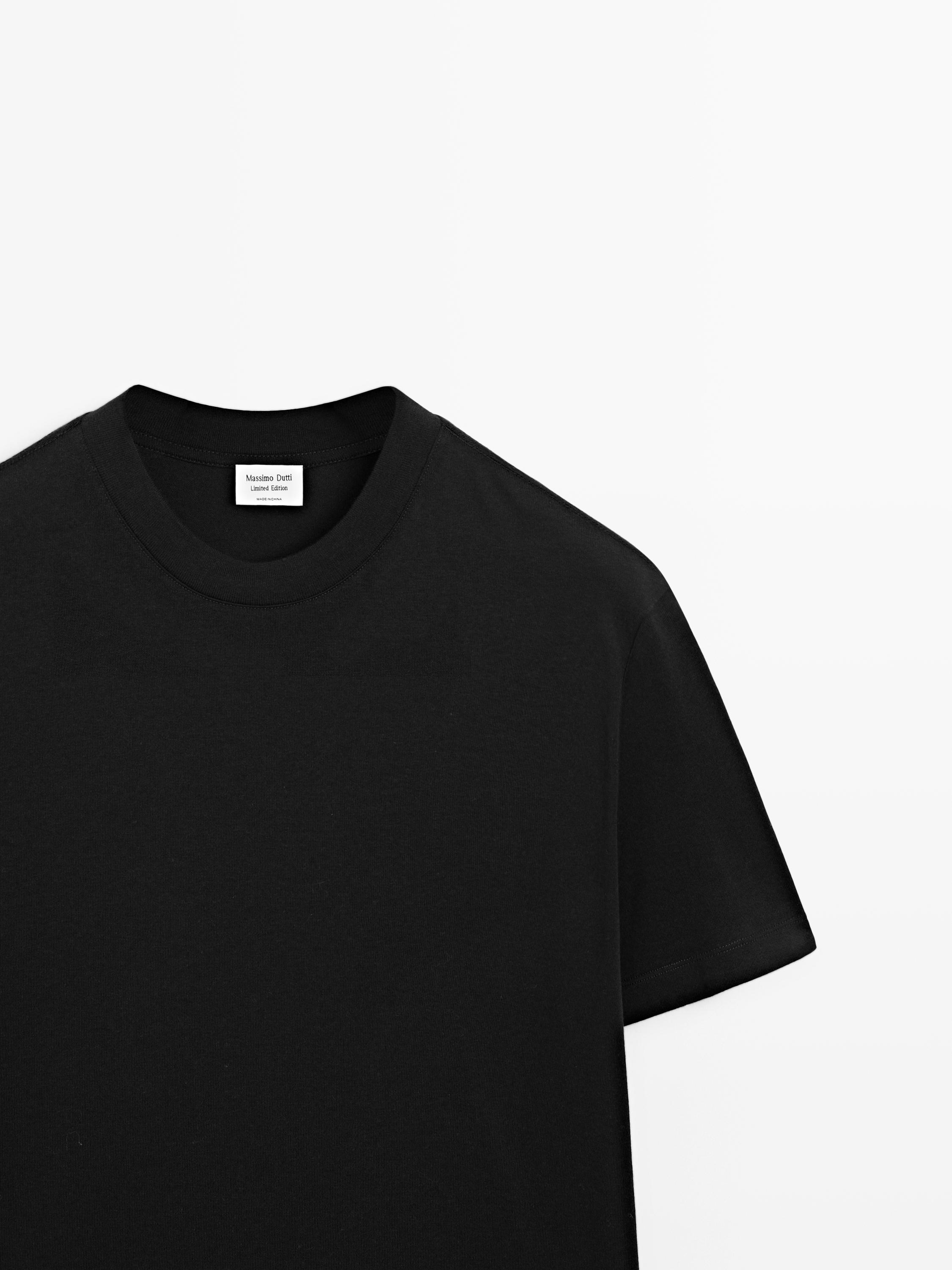 Short sleeve cotton blend T-shirt