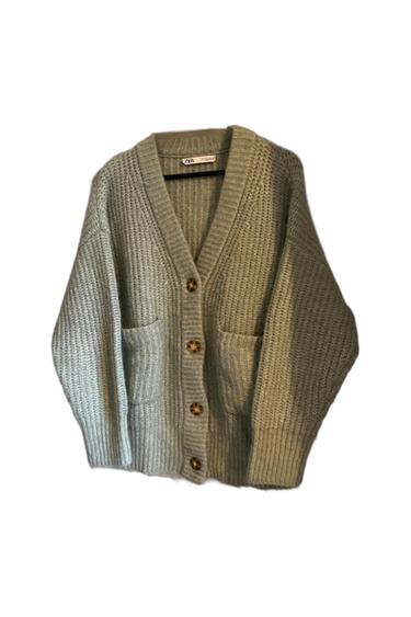 LIGHT GREEN BLUE CARDIGAN
