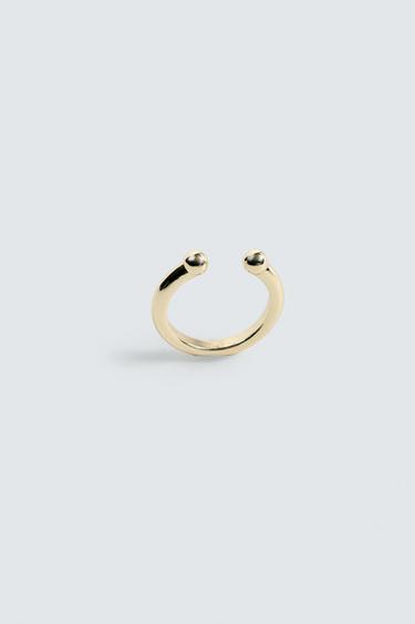OPEN METAL RING - Gold by Zara - Image 1