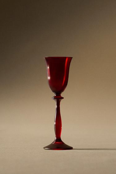 CHRISTMAS GLASS SHOT GLASS — Red 1