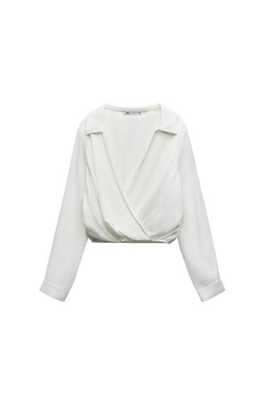 CAMISA SATINADA CROPPED