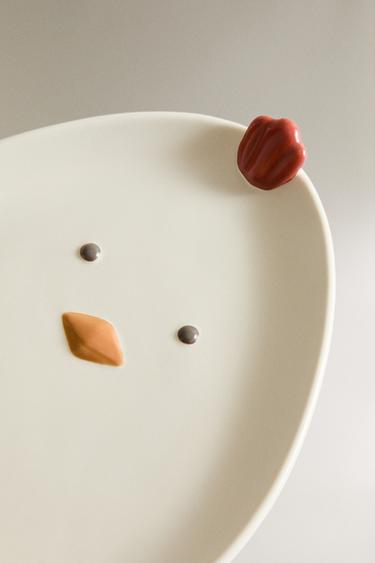 KIDS’ HEN PORCELAIN PLATE - Multicoloured by Zara - Image 2