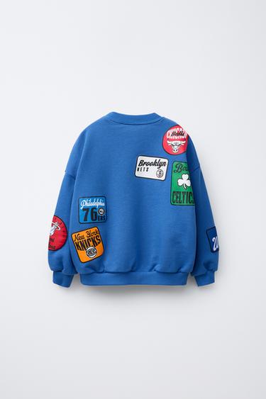 NBA PATCH SWEATSHIRT - Bluish by Zara - Image 1